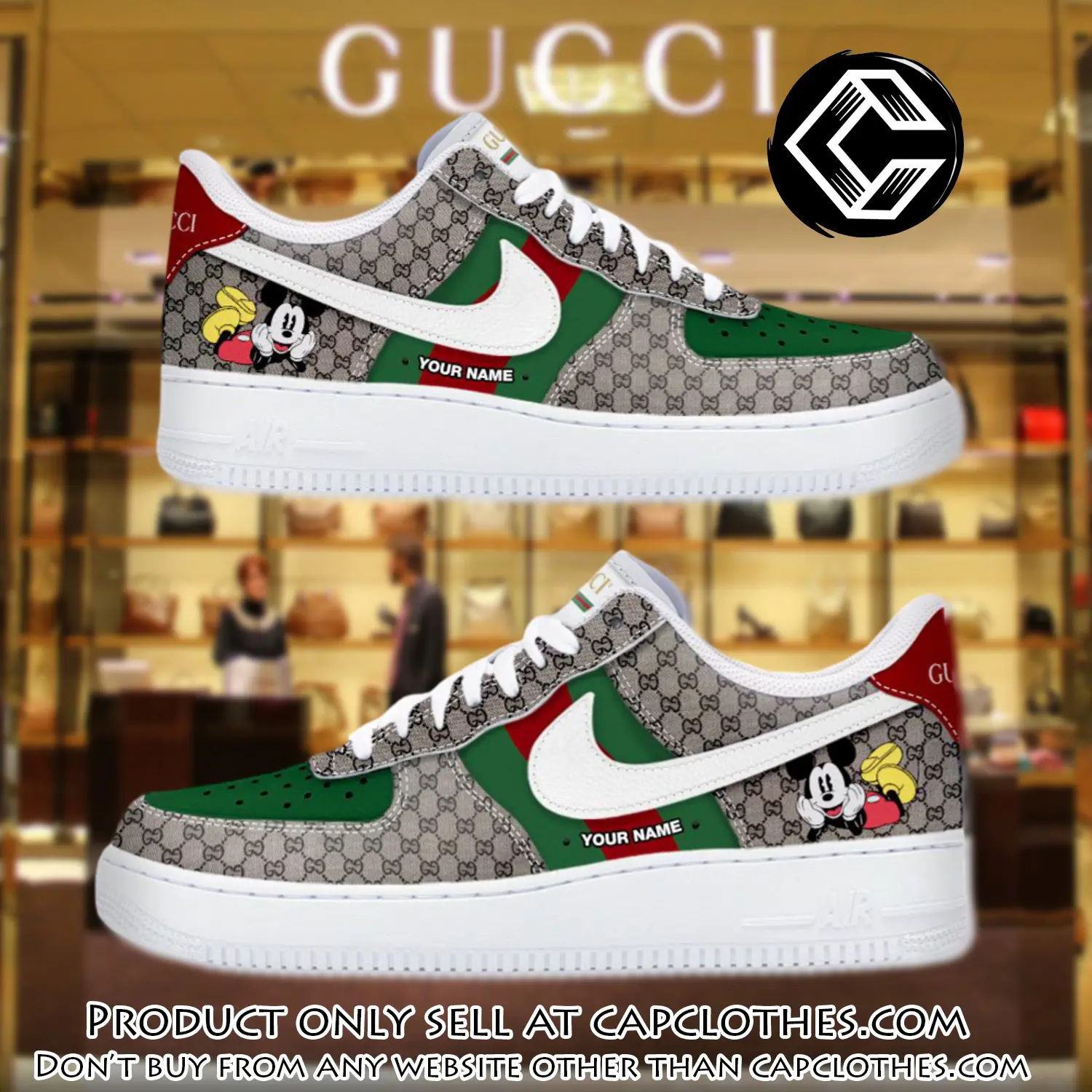 Gucci mickey luxury air force 1 sneakers limited af1 shoes oaf1024 cc3943923